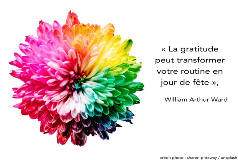 « La gratitude peut transformer votre routine en jour de fête », William Arthur Ward